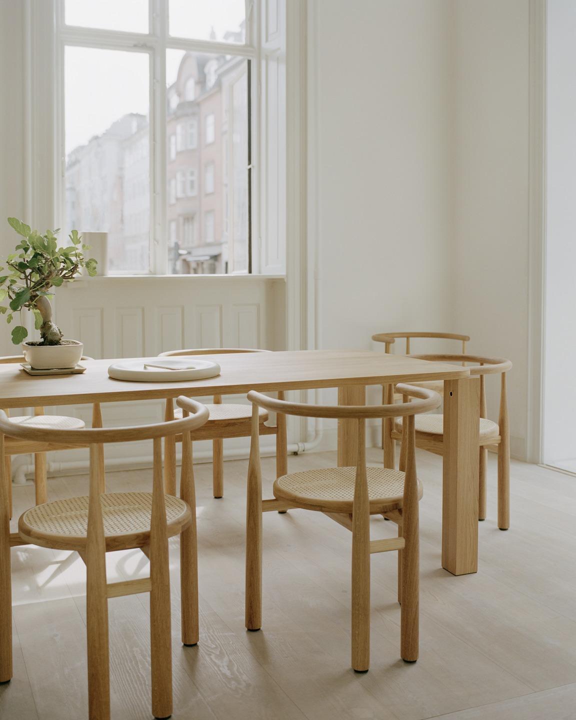 New Works BUKOWSKI chair, rattan seat - Image 5