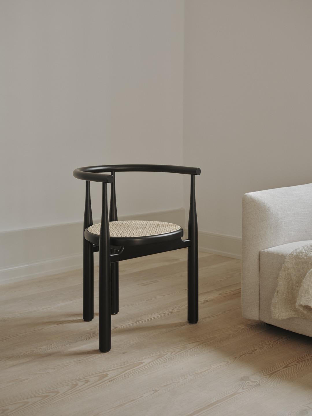 New Works BUKOWSKI chair, rattan seat - Image 7