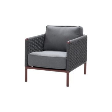 Cane-line ENCORE -armchair, grey / dark grey / red