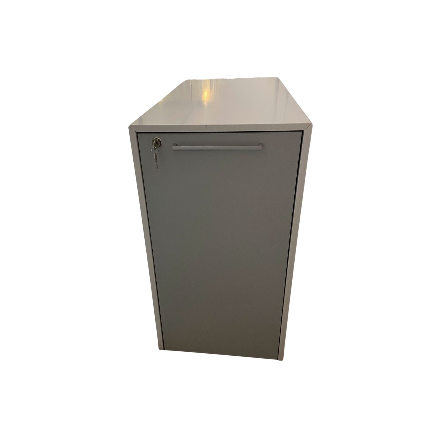 Dencon DELTA-apteekkarinkaappi, valkoinen/harmaa, oikea, outlet