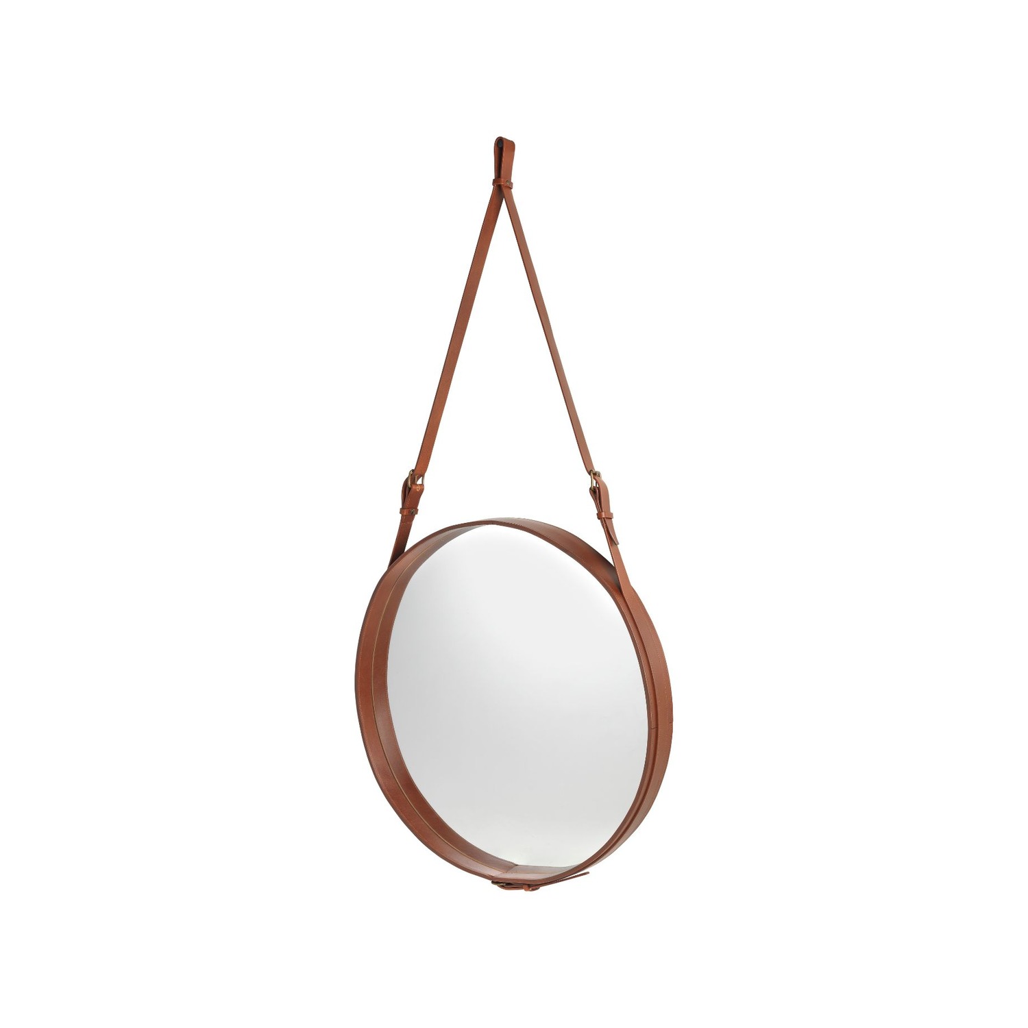 GUBI ADNET-peili Ø70cm, ruskea (tan) nahka