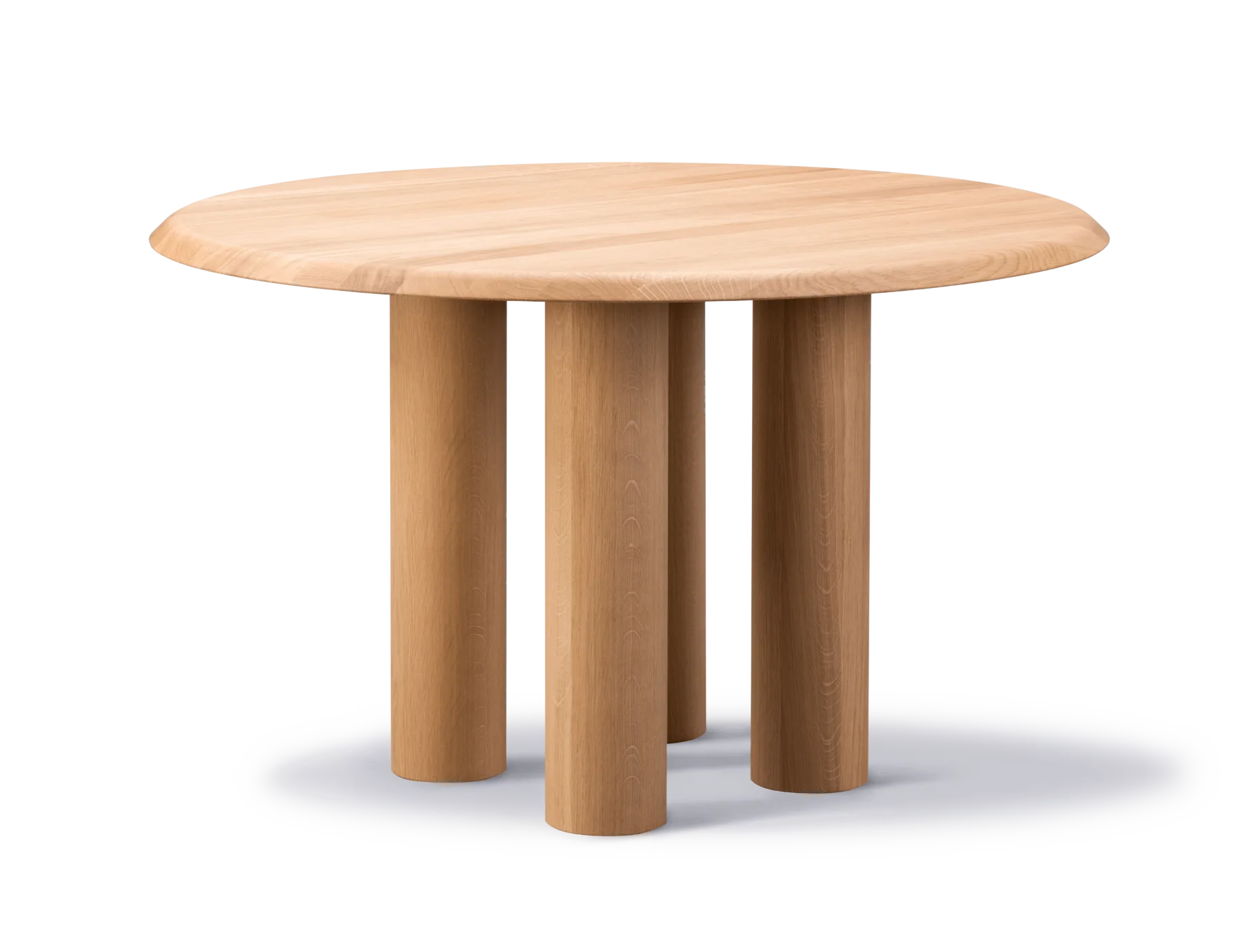 Fredericia ISLETS -dining table, Ø 120 cm, light oiled oak