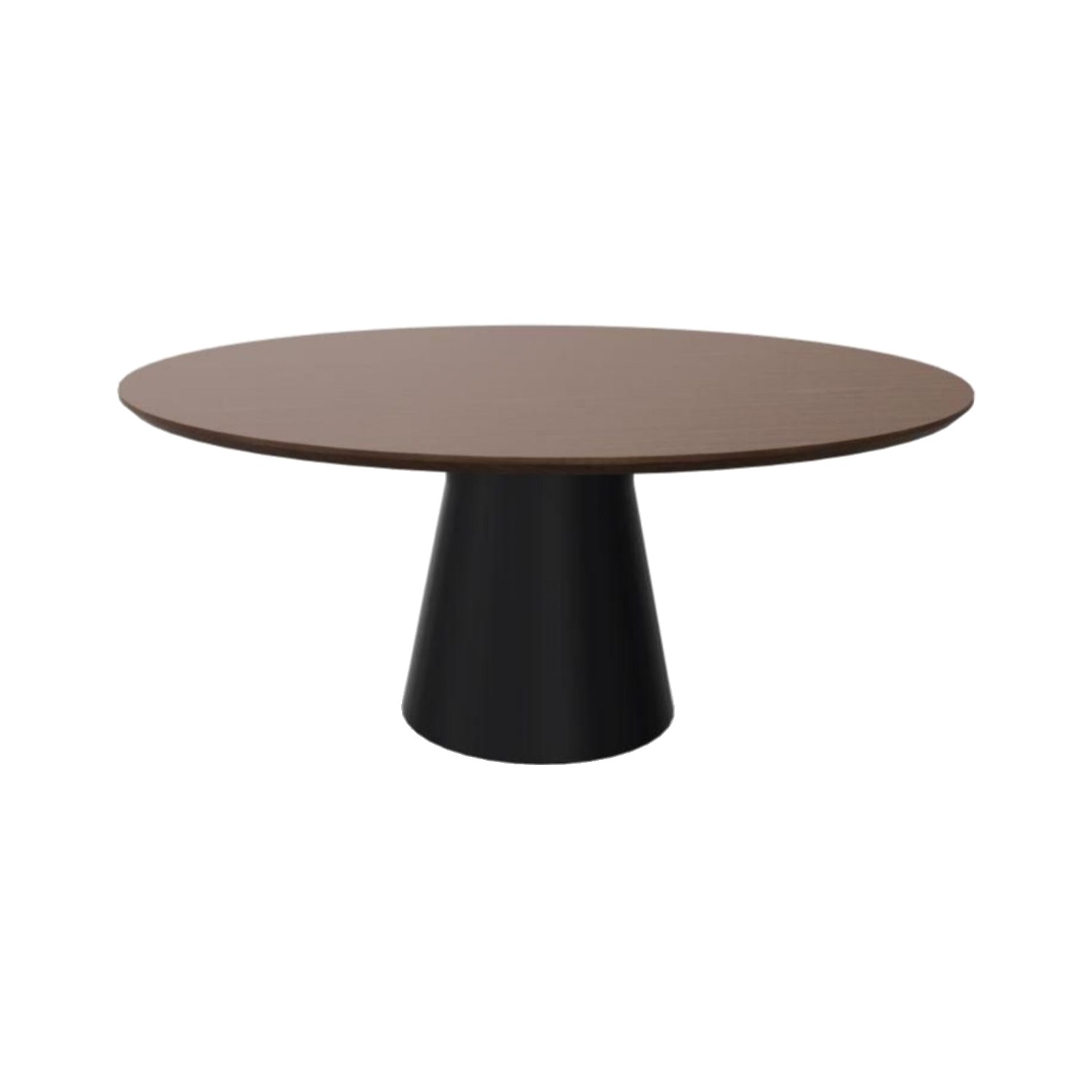 Andreu World REVERSE CONFERENCE -pöytä, Ø170cm, tumma tammi/musta ME14003