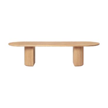 GUBI MOON dining table, 290 x 105 cm, oiled oak