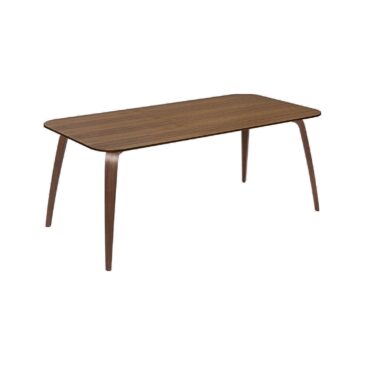 GUBI dining table, 180 x 90 cm, walnut