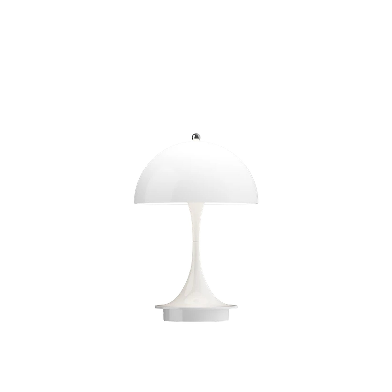Louis Poulsen PANTHELLA 160 PORTABLE -pöytävalaisin, opaali valkoinen polymeeri