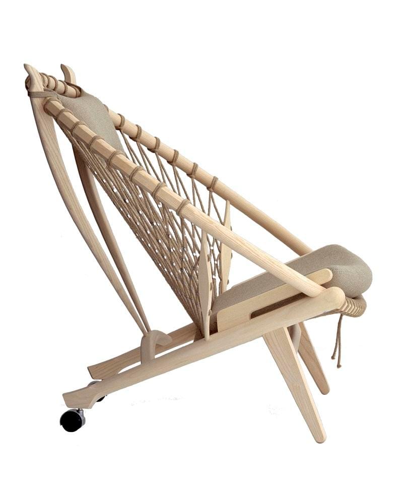 PP Møbler PP130 CIRCLE -nojatuoli, saippuoitu tammi/beige