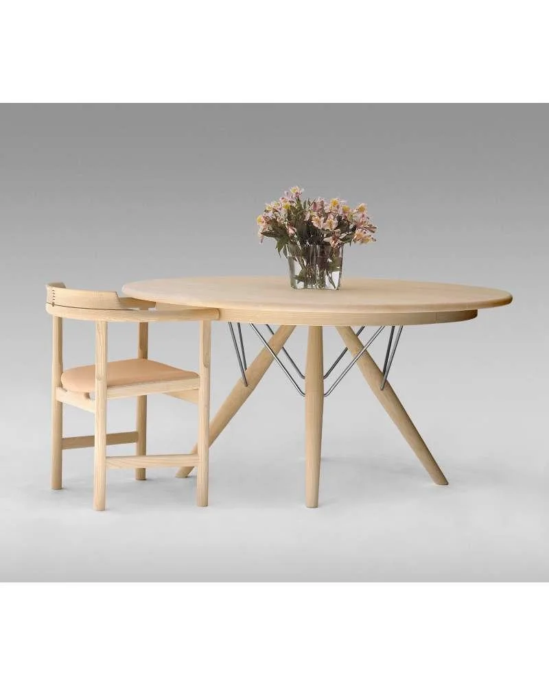 PP Møbler PP75 -pöytä, Ø140 cm, saippuoitu tammi - Image 2