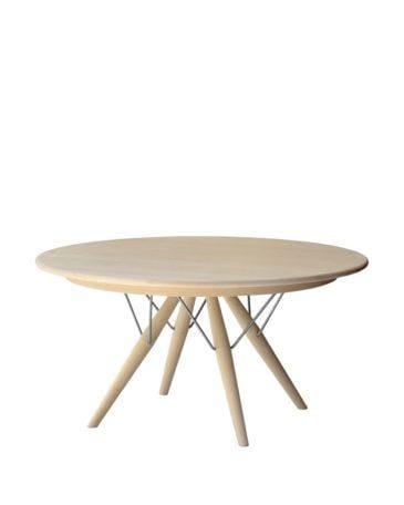 PP Møbler PP75 -pöytä, Ø140 cm, saippuoitu tammi