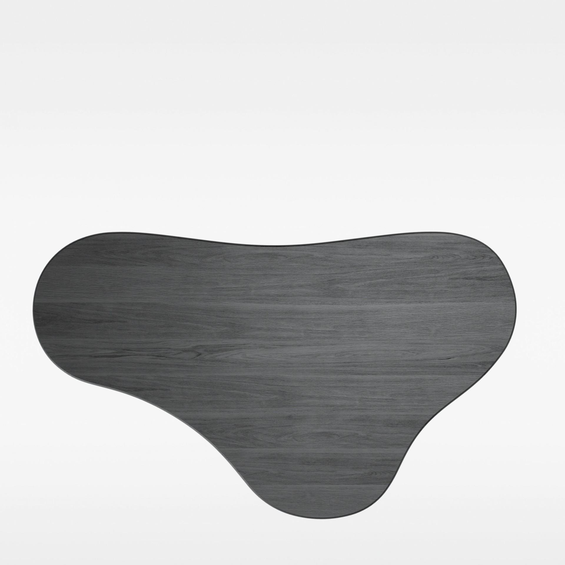 Massproductions PUDDLE coffee table, black ash - Image 4