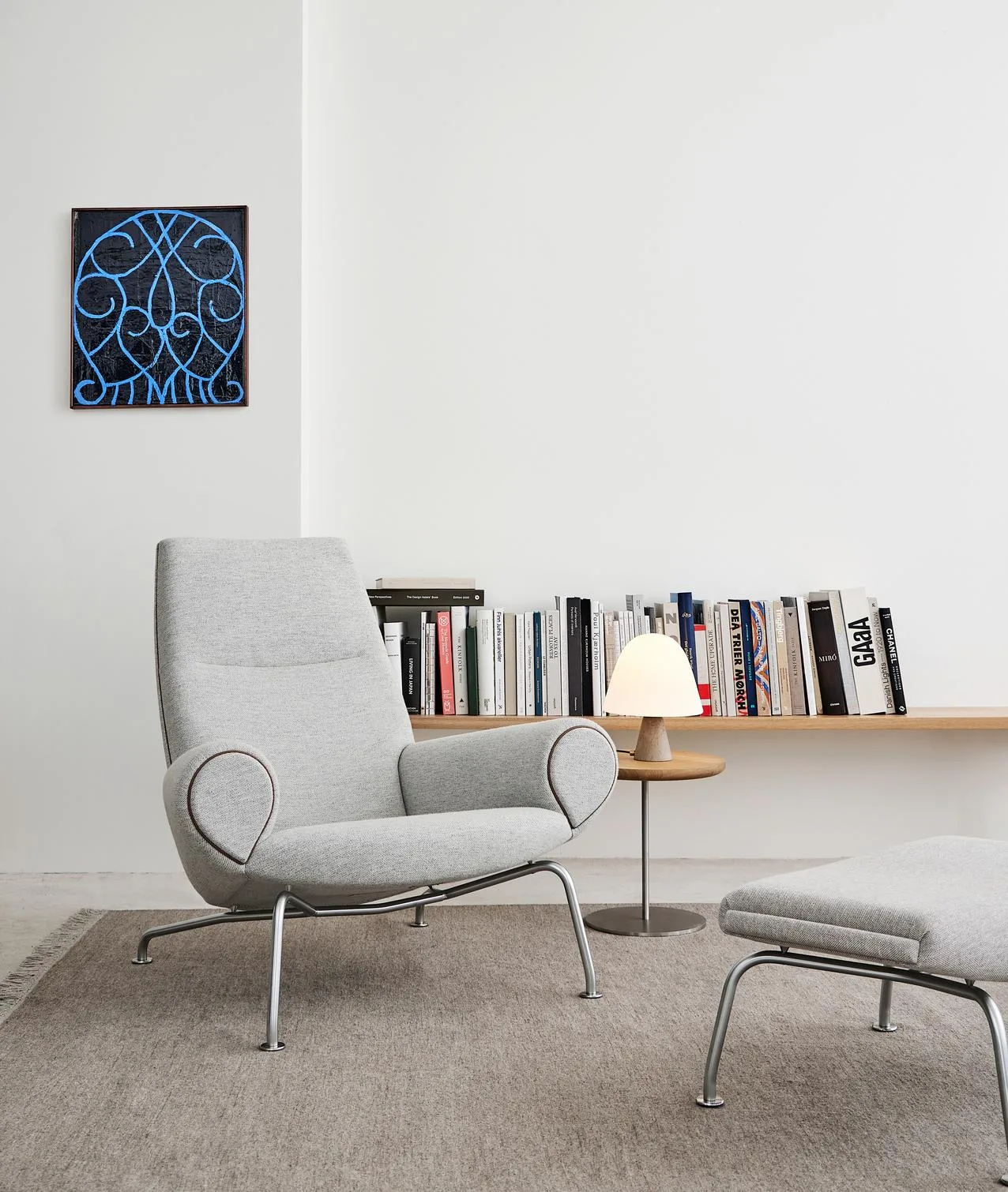 Fredericia PAL -side table Ø 37,5 cm, light oiled oak / stainless steel - Image 2