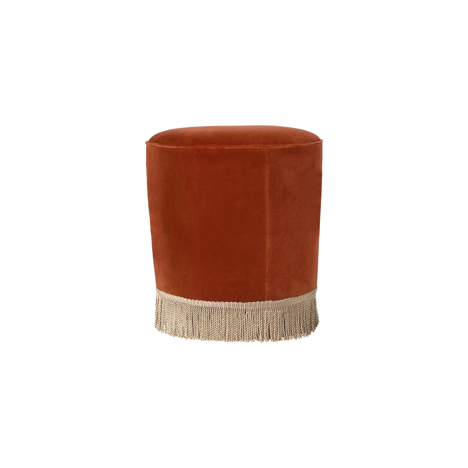 GUBI POUFFE Ø38 cm, rusty red