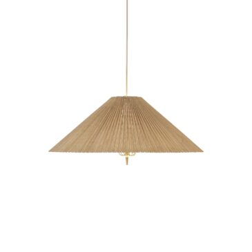 GUBI 1972-riippuvalaisin Ø60cm, bambu/messinki