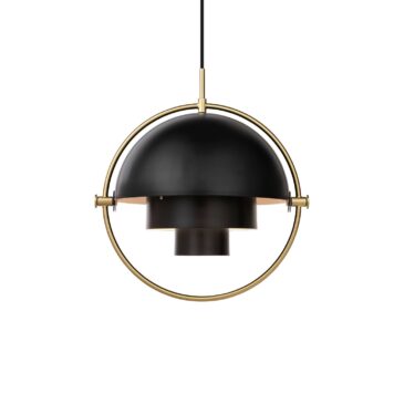 GUBI MULTI-LITE-riippuvalaisin, messinki/musta metalli
