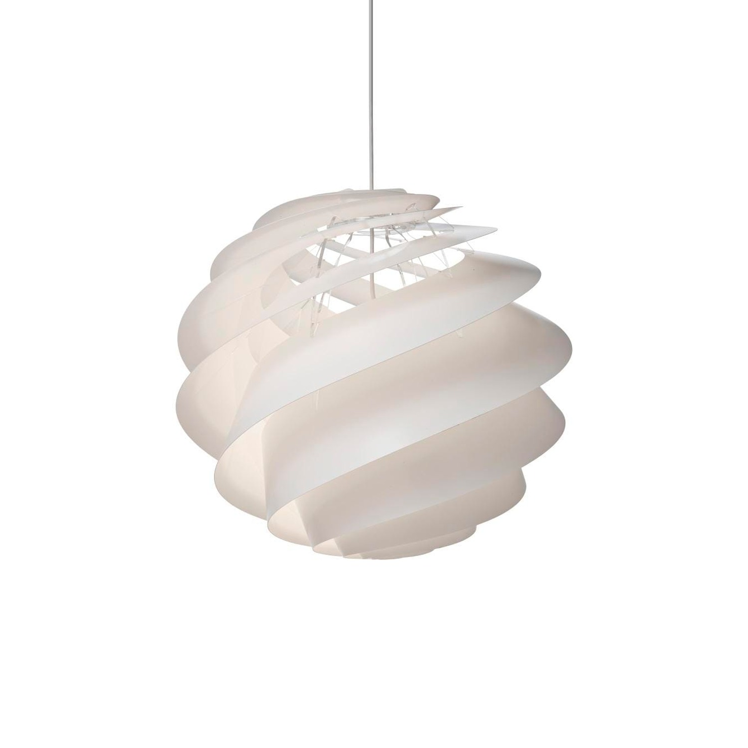 Le Klint SWIRL 3 M -riippuvalaisin, valkoinen