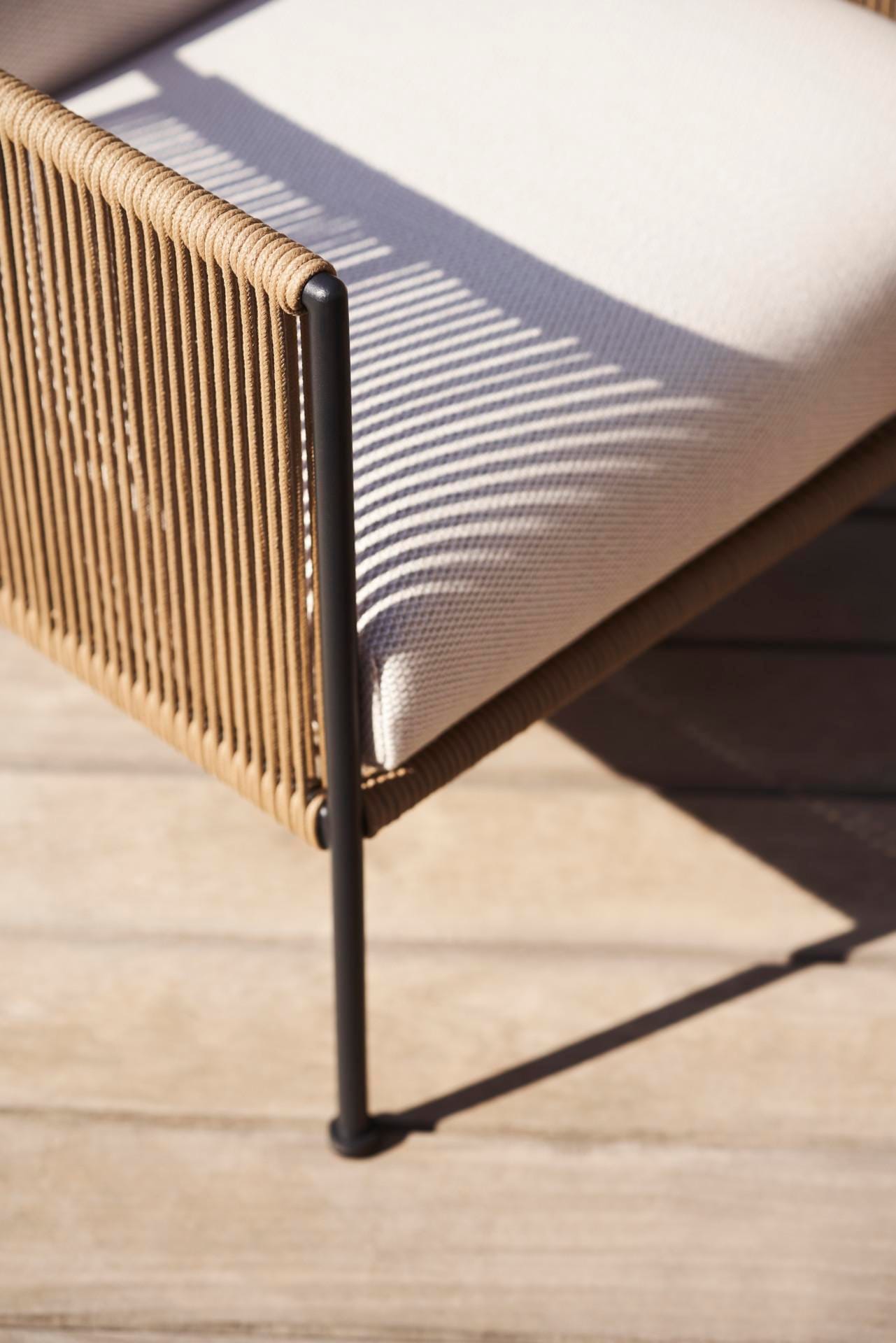 Röshults GARDEN ANTIBES -armchair, sand / off-white - Image 2