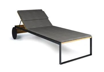 Röshults GARDEN -lounger's cushion, dark taupe