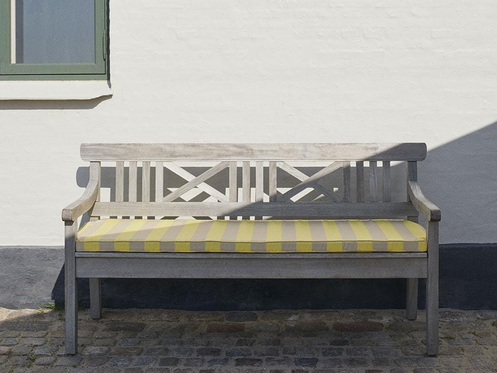 Fritz Hansen DRACHMANN -penkki tyynyllä 165 cm, keltainen/beige - Image 4