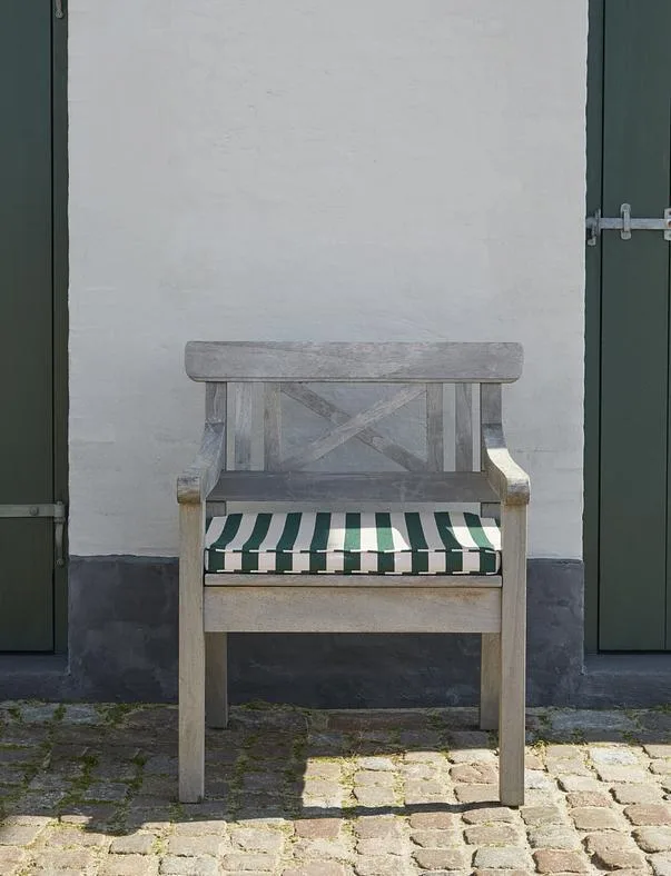 Fritz Hansen DRACHMANN -dining chair with cushion, apricot/dark green - Image 2