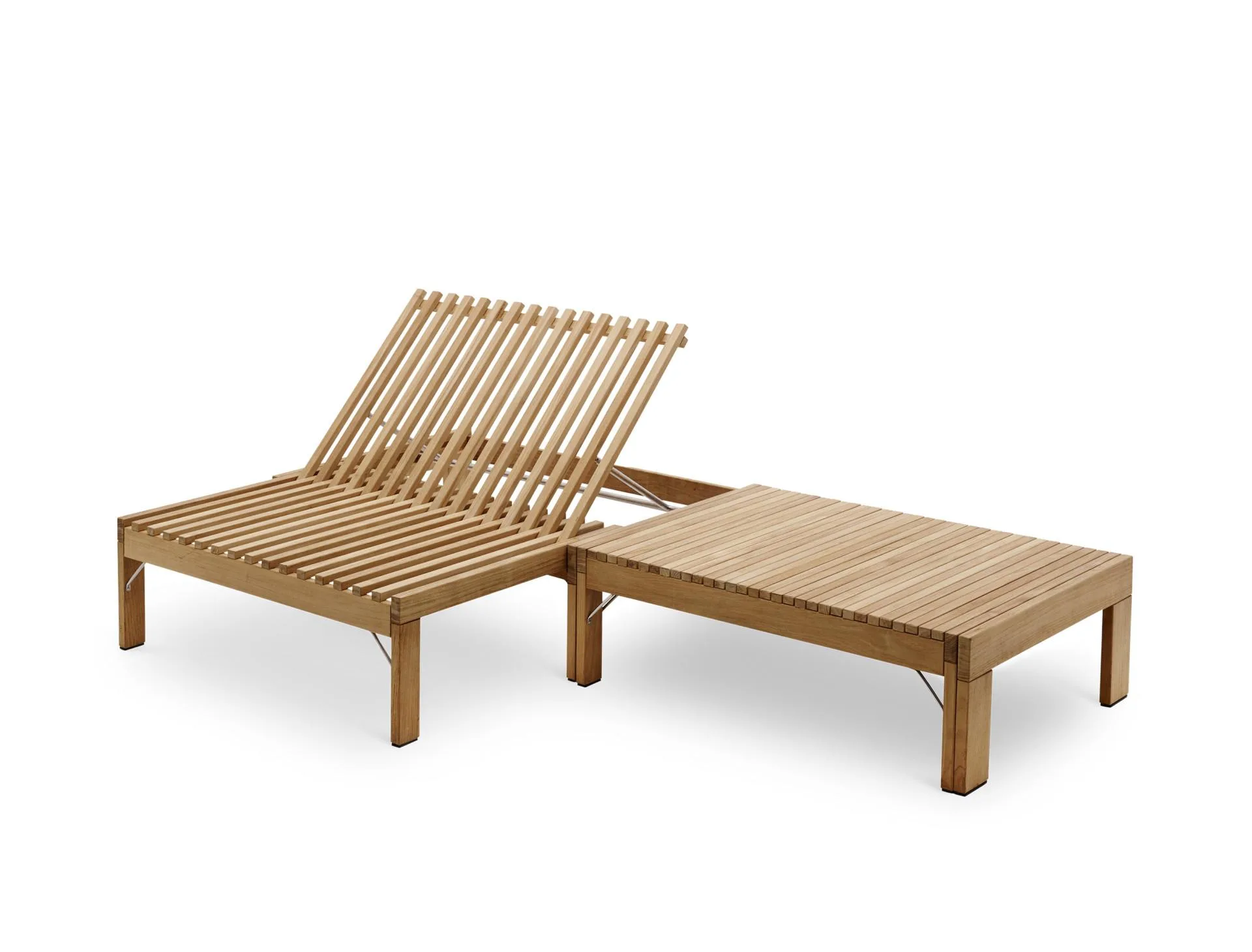 Fritz Hansen RIVIERA LOUNGE -sunbed with cushion, charcoal - Image 2