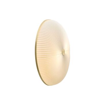 Le Klint LAMELLA, seinä-/kattovalaisin, Ø50 cm, valkoinen/kulta