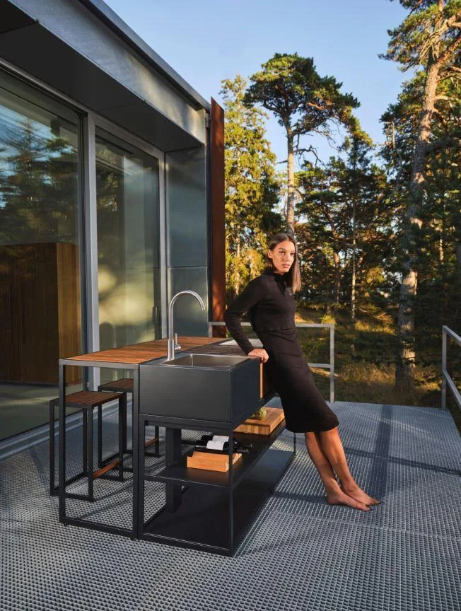 Röshults OPEN KITCHEN -frame 150 cm, anthracite - Image 5