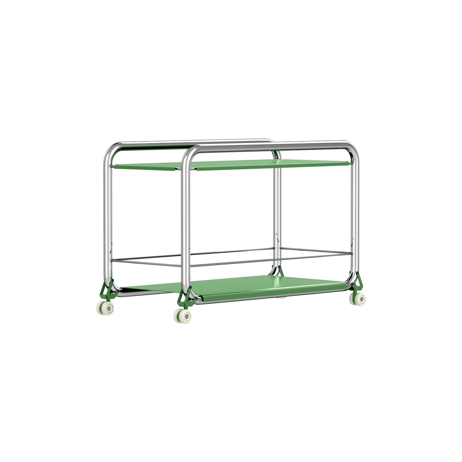 Lammhults TENSION trolley, chrome/green