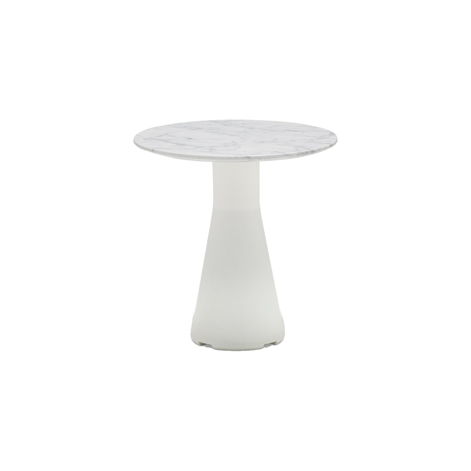 Andreu World REVERSE OCCASIONAL -side table, Ø45 cm, white/marble ME22601
