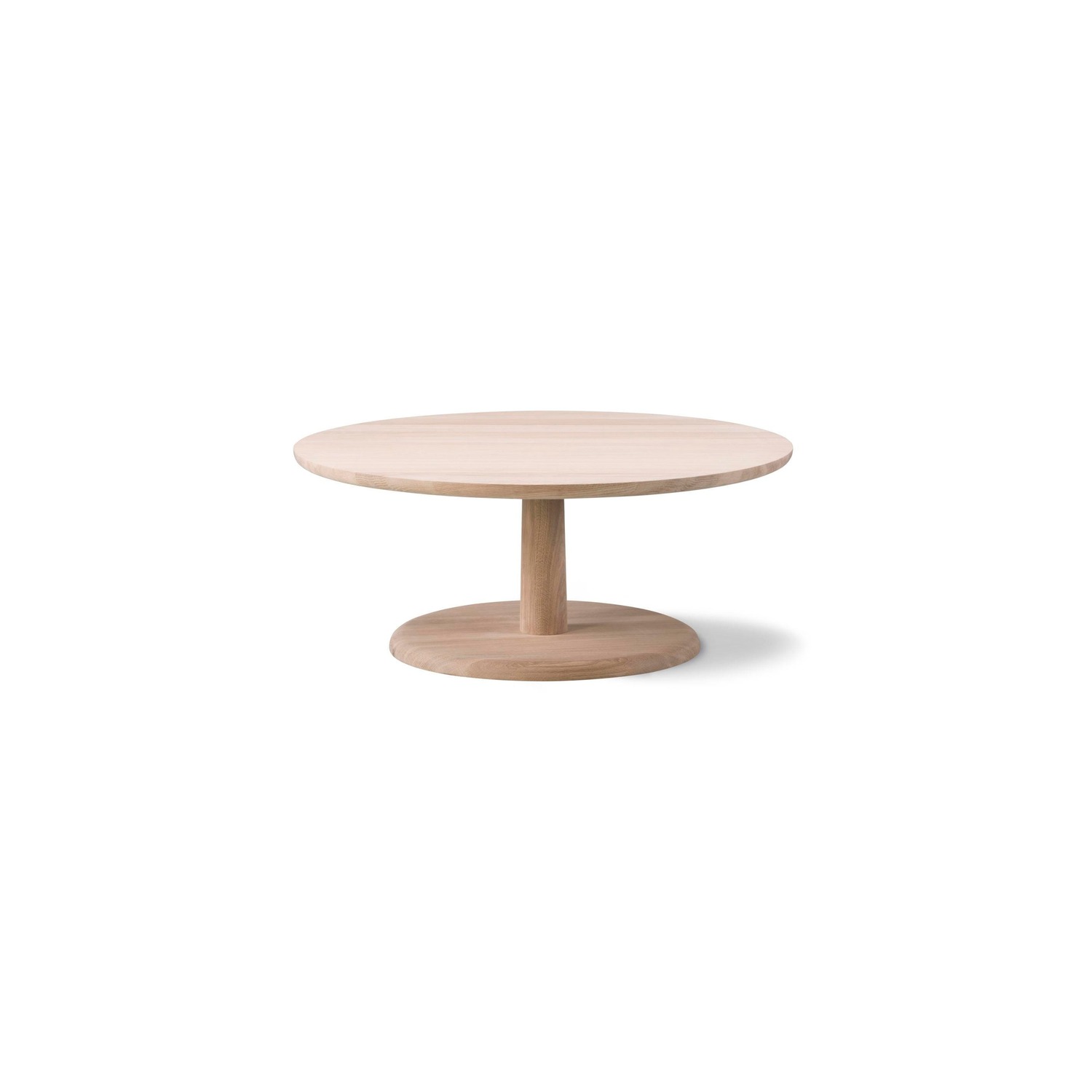 Fredericia PON coffee table Ø 90 cm, soaped oak