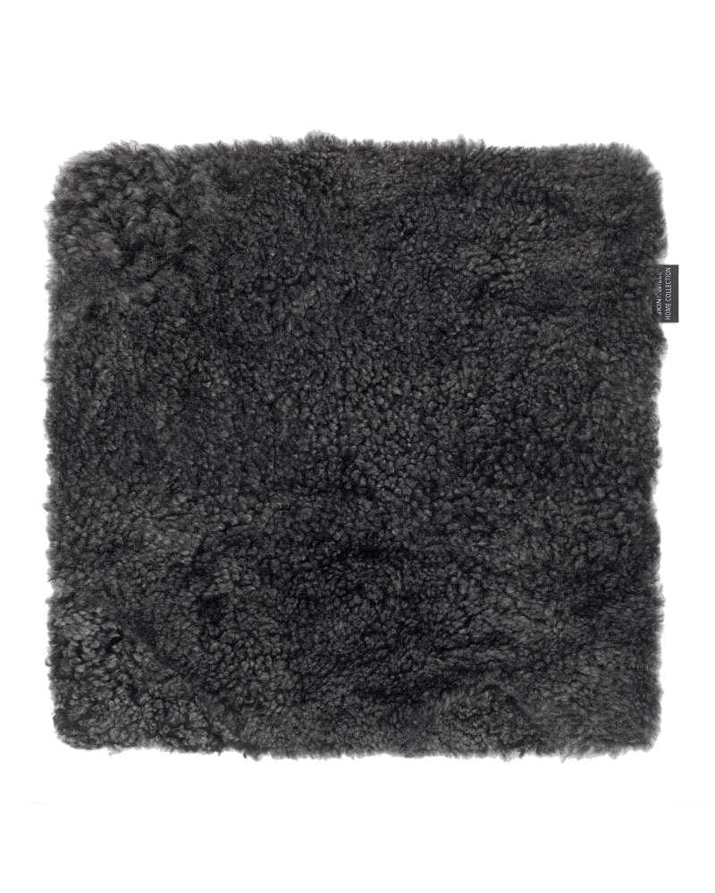 Skinnwille CURLY -istuinpäällinen, 40x40cm, tummanharmaa