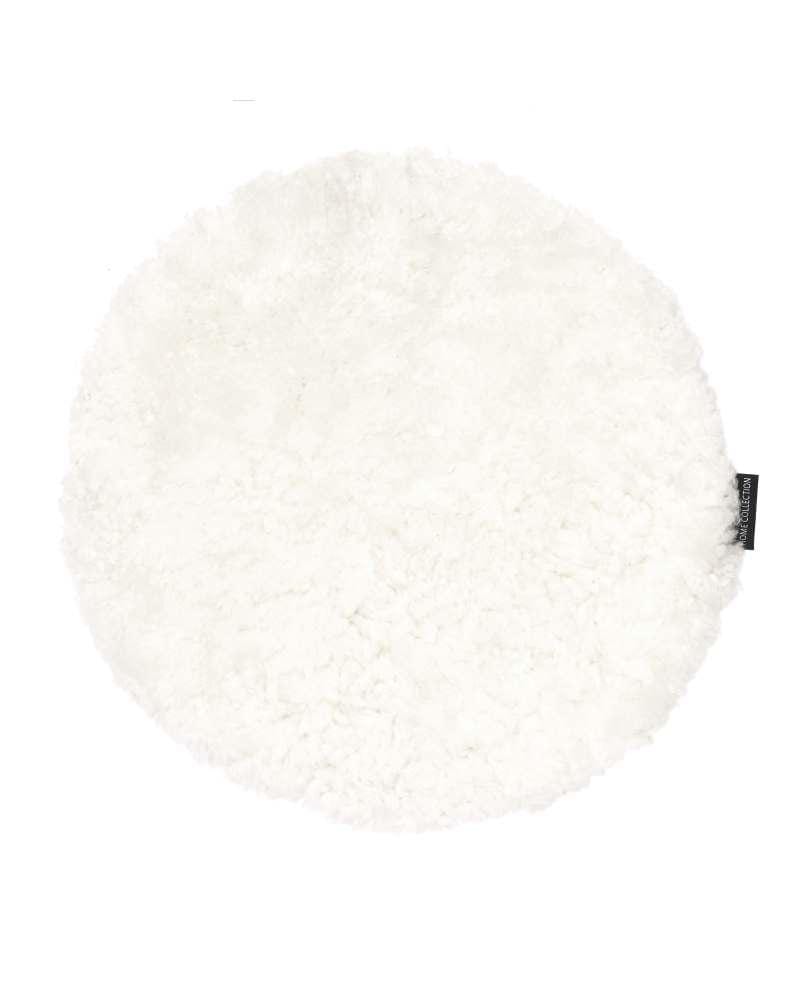 Skinnwille CURLY -istuinpäällinen, pyöreä, valkoinen