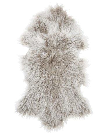 SkinnWille SHANSI -lampaantalja, beige-valkoinen