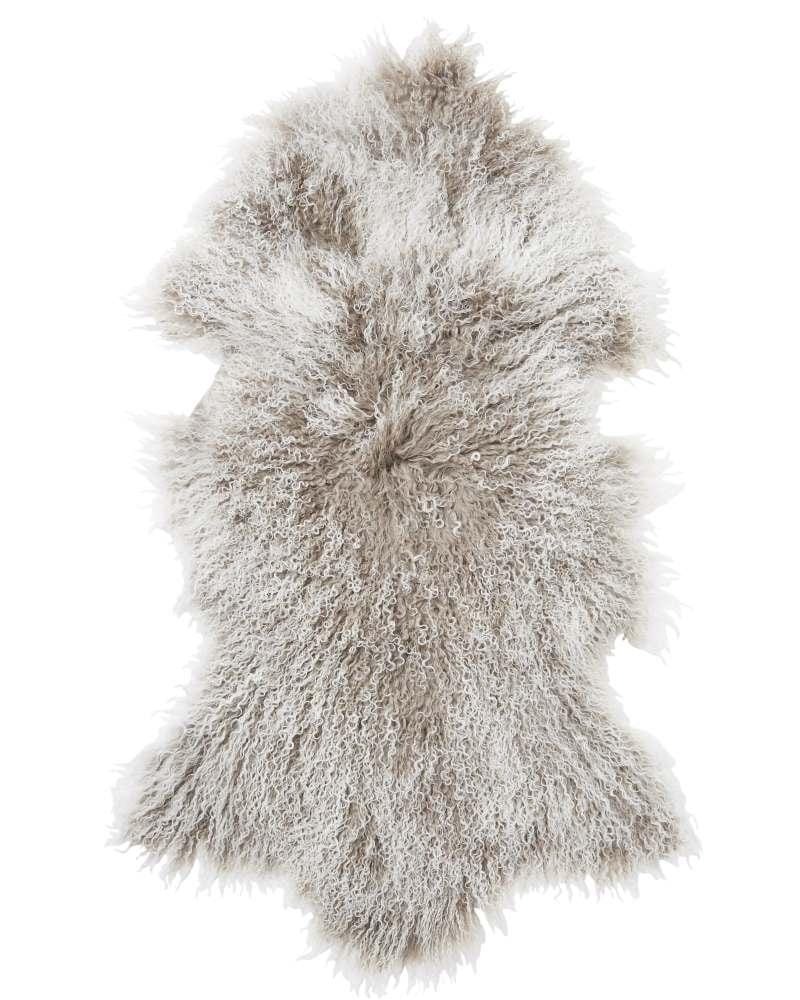 SkinnWille SHANSI -lampaantalja, beige-valkoinen