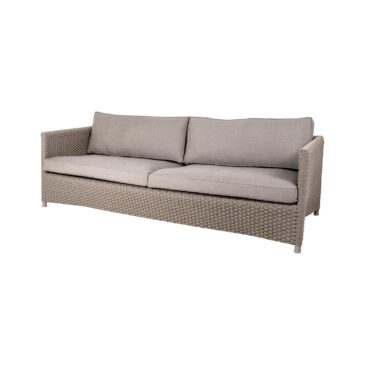 Cane-line DIAMOND 3-istuttava sohva, taupe