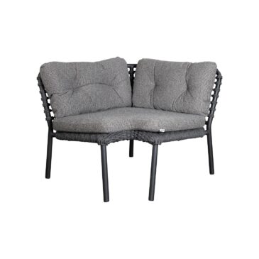 Cane-line OCEAN -corner module with cushions, dark grey