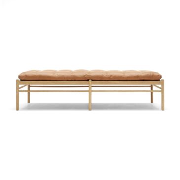 Carl Hansen OW150 daybed, öljytty tammi/ruskea nahka