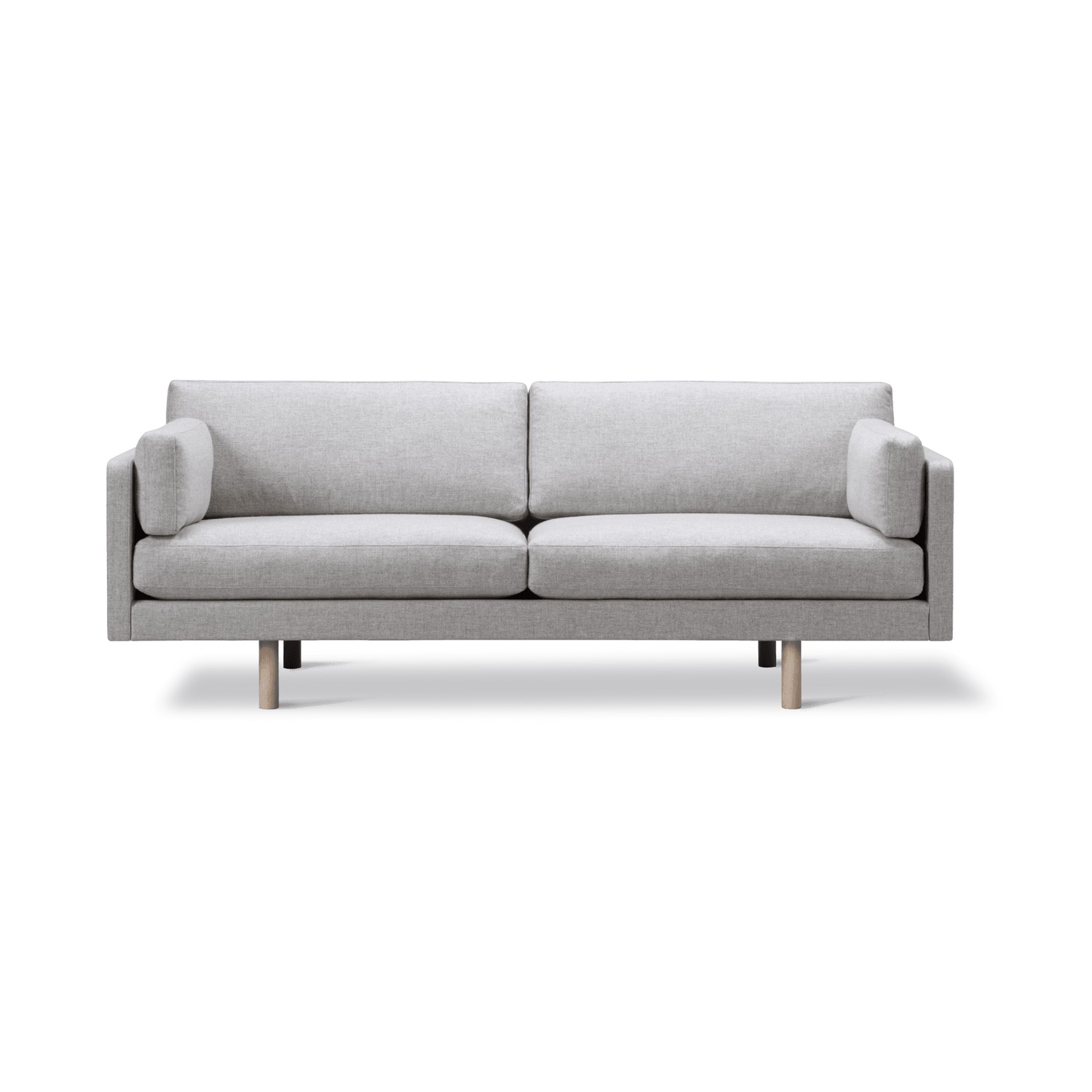 Fredericia EJ220 -2-istuttava sohva 212cm, vaaleanharmaa/saippuoitu tammi