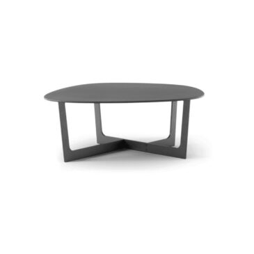 Fredericia INSULA -coffee table 72x76 cm, black aluminium