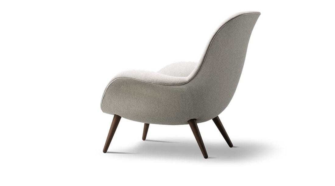 Fredericia SWOON LOUNGE -nojatuoli, harmaa hiekka/savutammi - Image 2