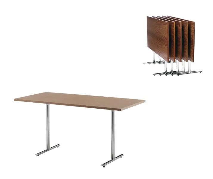 Howe TEMPEST FLIPTOP table, 180 x 80 cm, white / chrome - Image 4