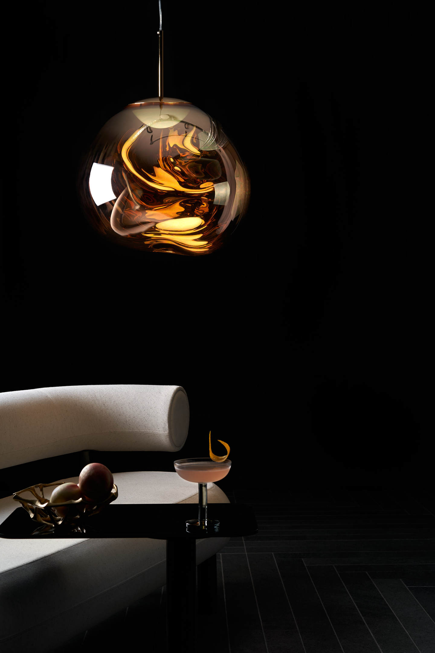 Tom Dixon MELT MINI -riippuvalaisin, kultainen polykarbonaatti - Image 2