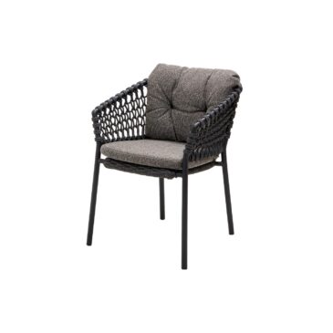 Cane-line OCEAN chair with cushions, dark grey