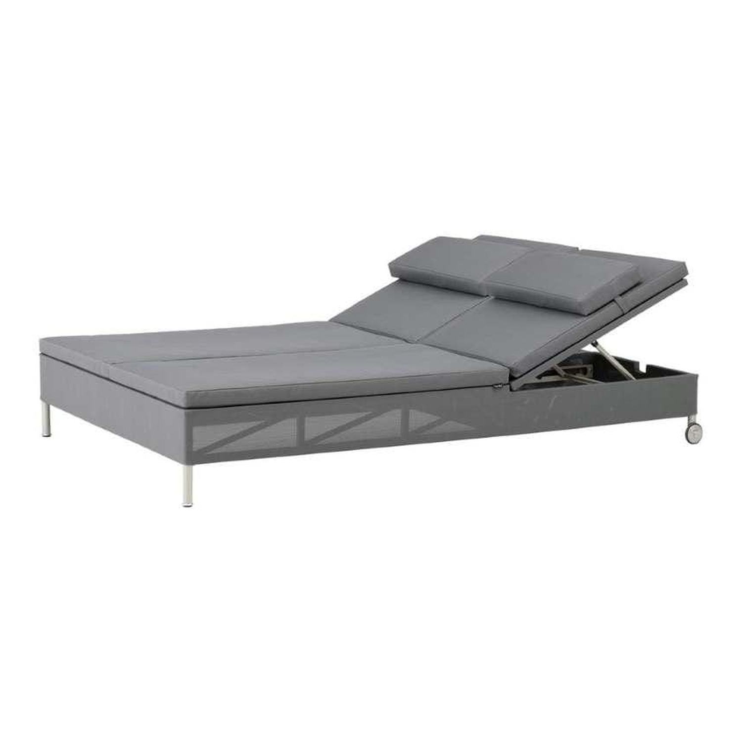Cane-line REST sunbed, double, grey