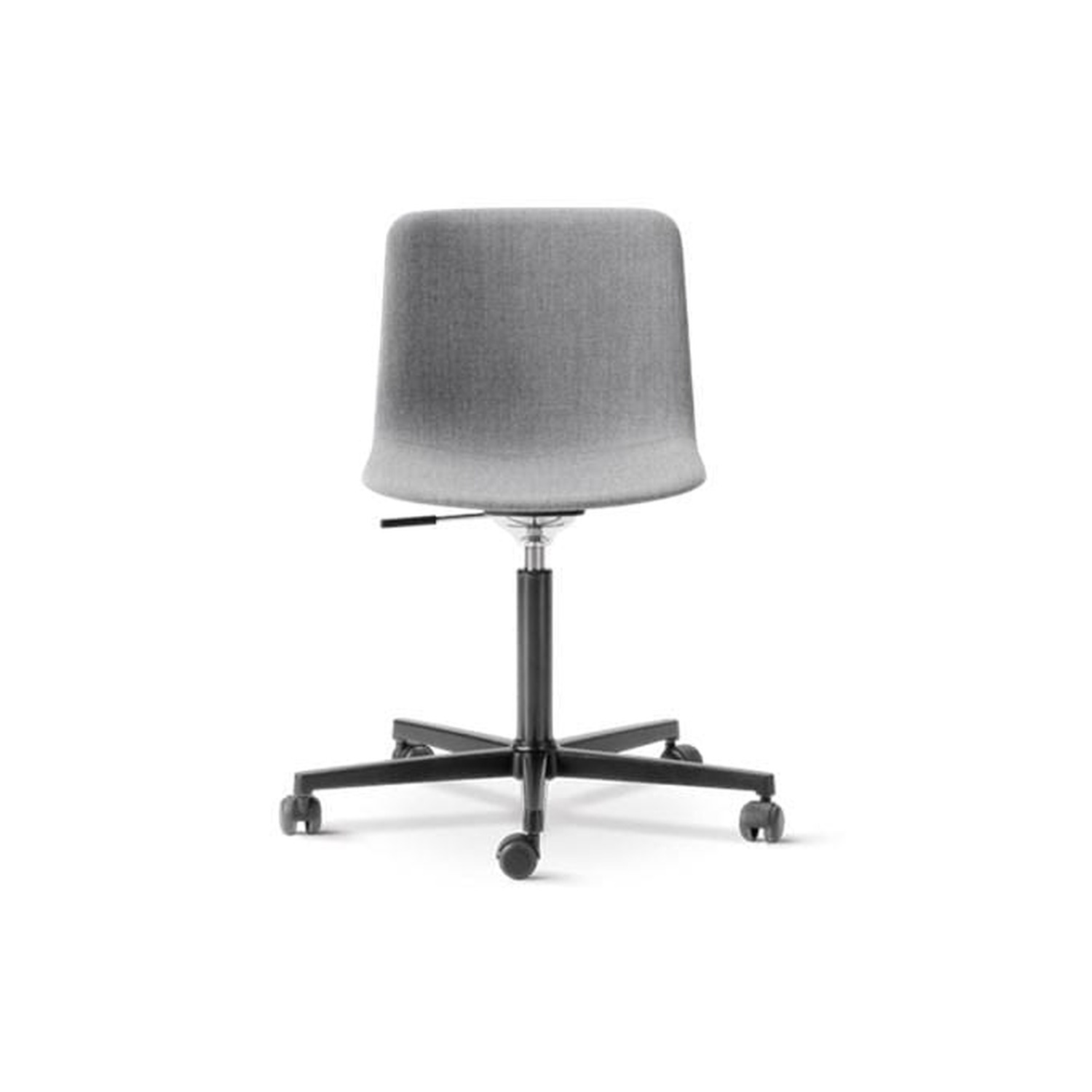 Fredericia PATO office chair, grey/black, fully upholstered