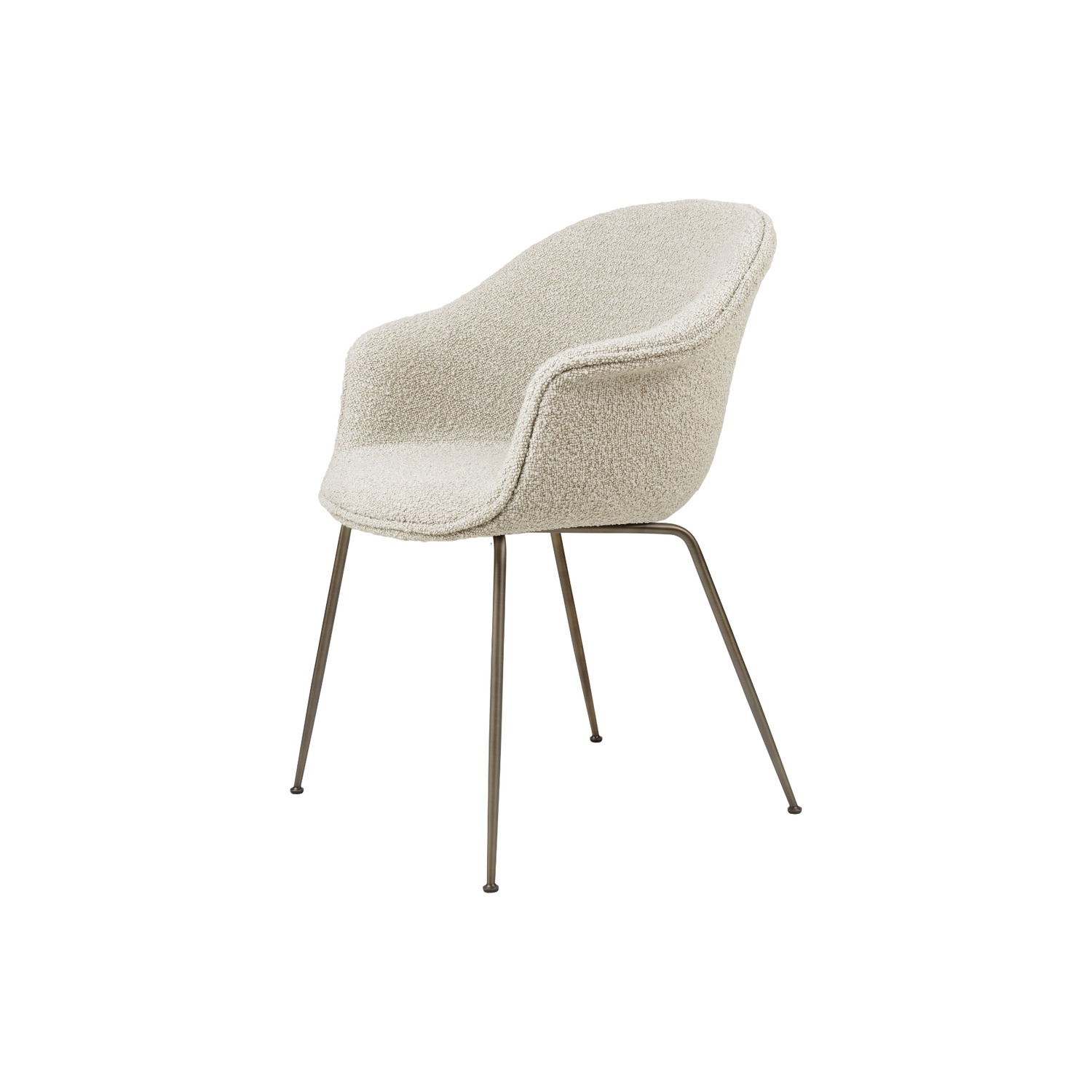 GUBI BAT dining chair, fully upholstered