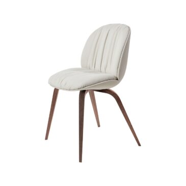 GUBI BEETLE SOFT chair, fully upholstered, wood base