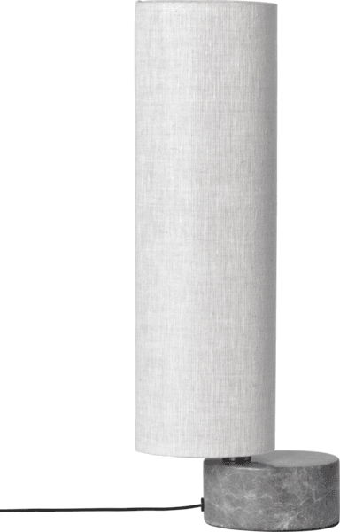GUBI UNBOUND -pöytävalaisin, 45cm, canvas/harmaa marmori