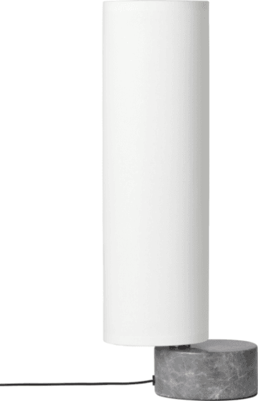 GUBI UNBOUND -pöytävalaisin, 45cm, valkoinen/harmaa marmori