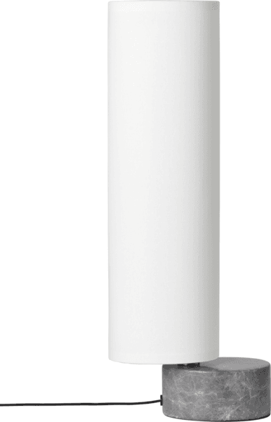 GUBI UNBOUND -pöytävalaisin, 45cm, valkoinen/harmaa marmori