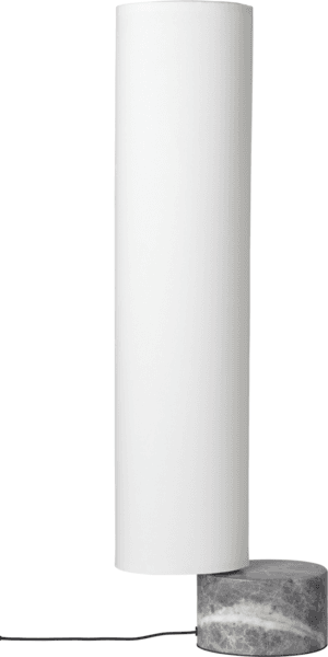 GUBI UNBOUND -lattiavalaisin, 80cm, valkoinen/harmaa marmori